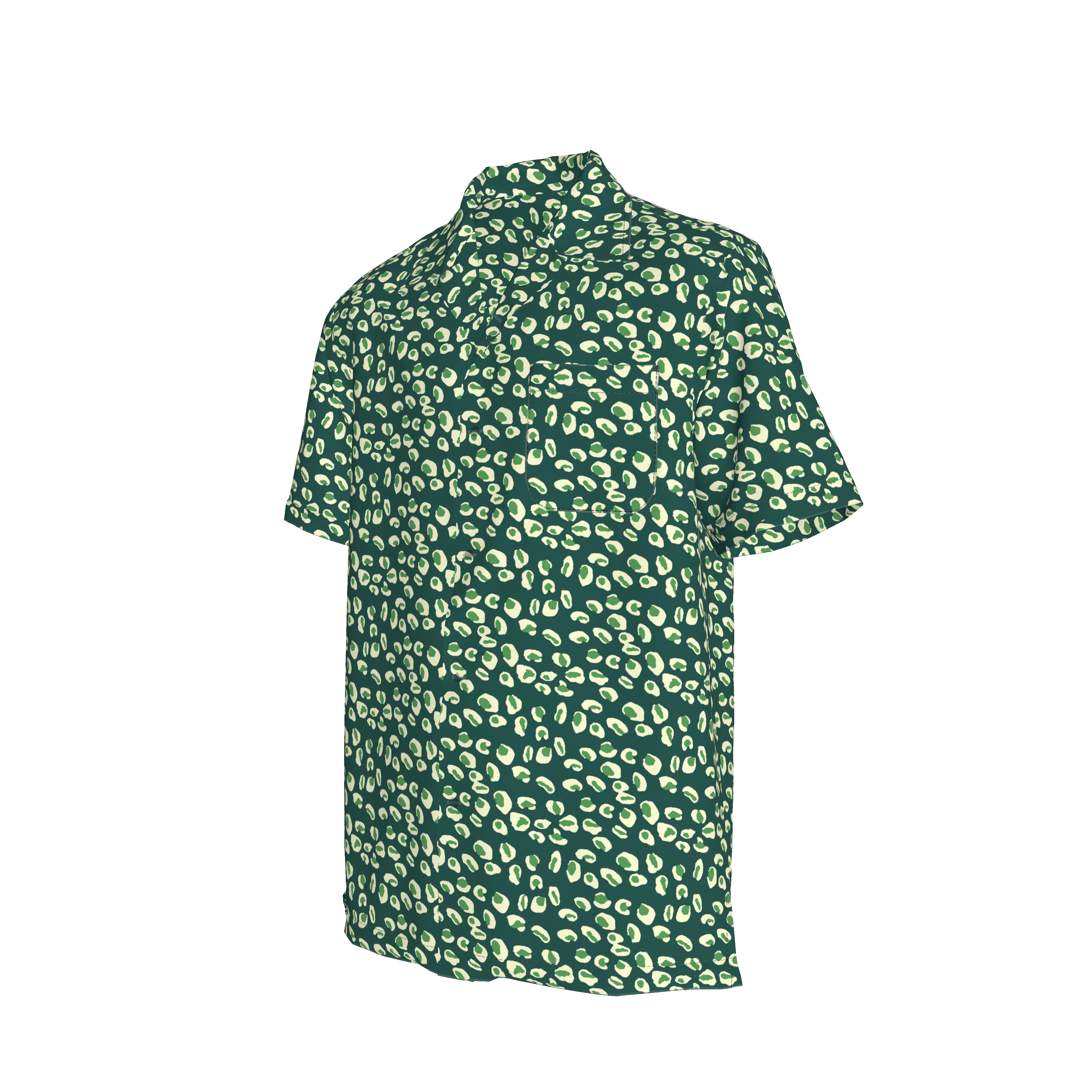 Carter Cabana Shirt | Adventurine and Ecru Leopard - Atomnpay