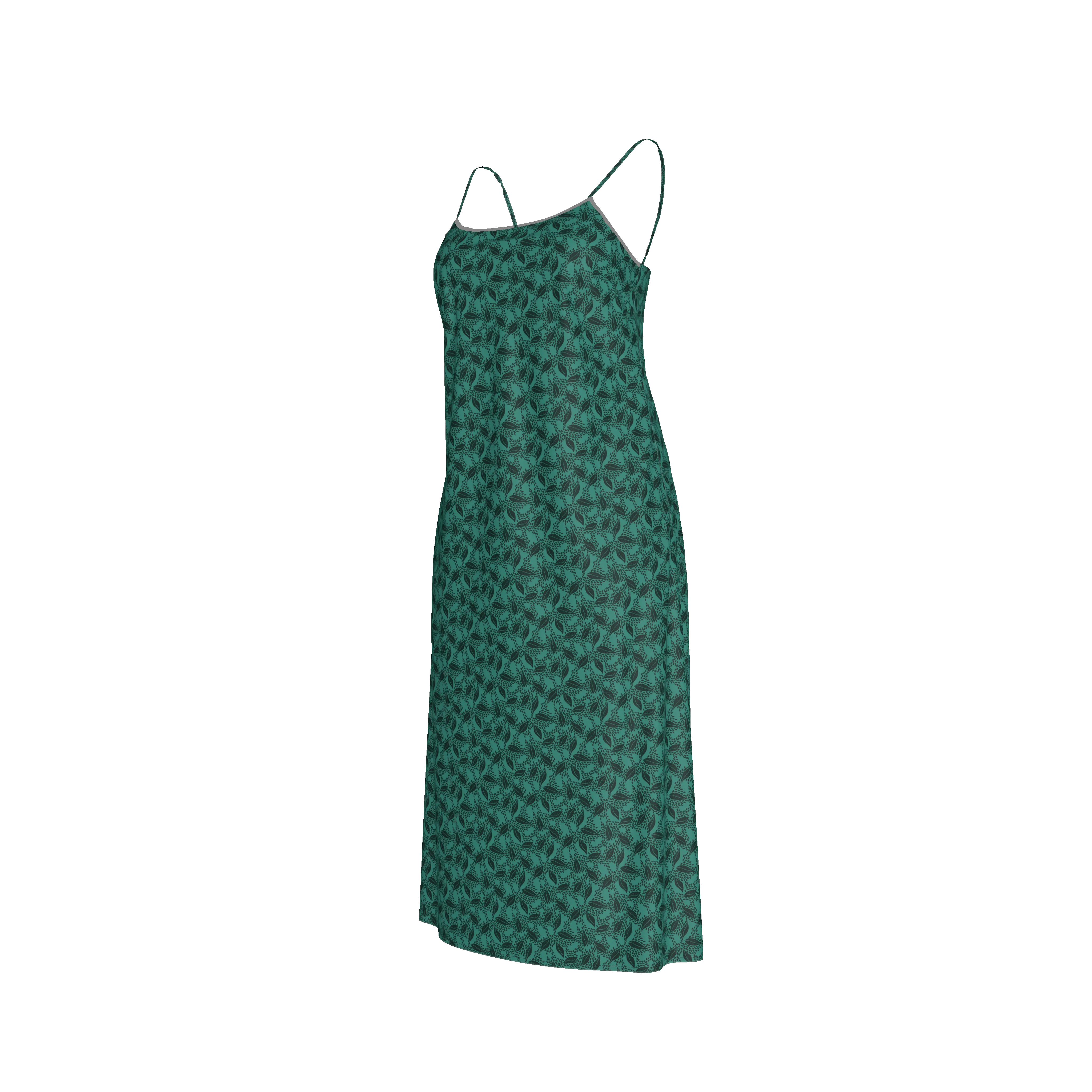 Stevie Slip Dress | Adventurine Lovely Leaves - Atomnpay