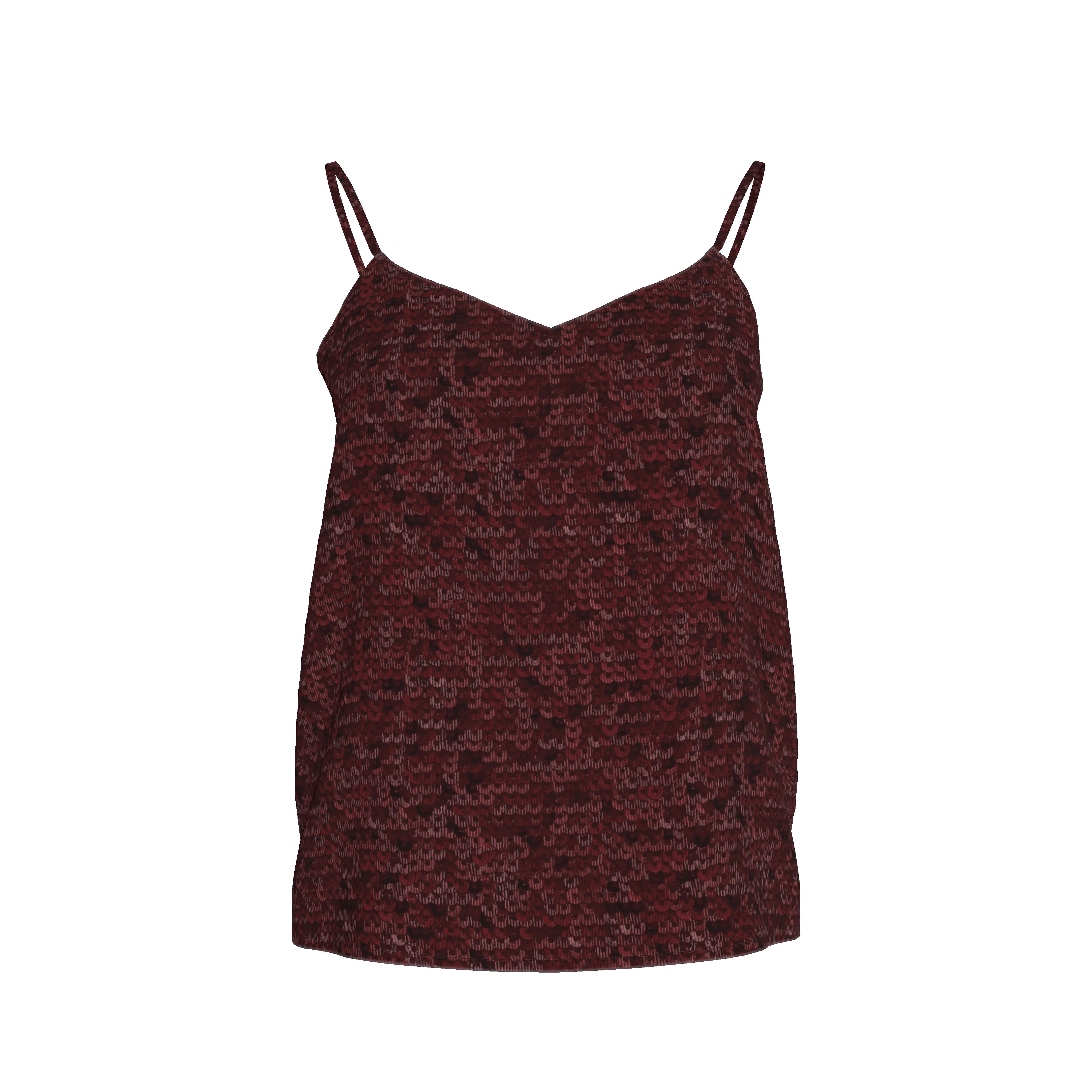 Khala Cami | Wine Sequins - Atomnpay