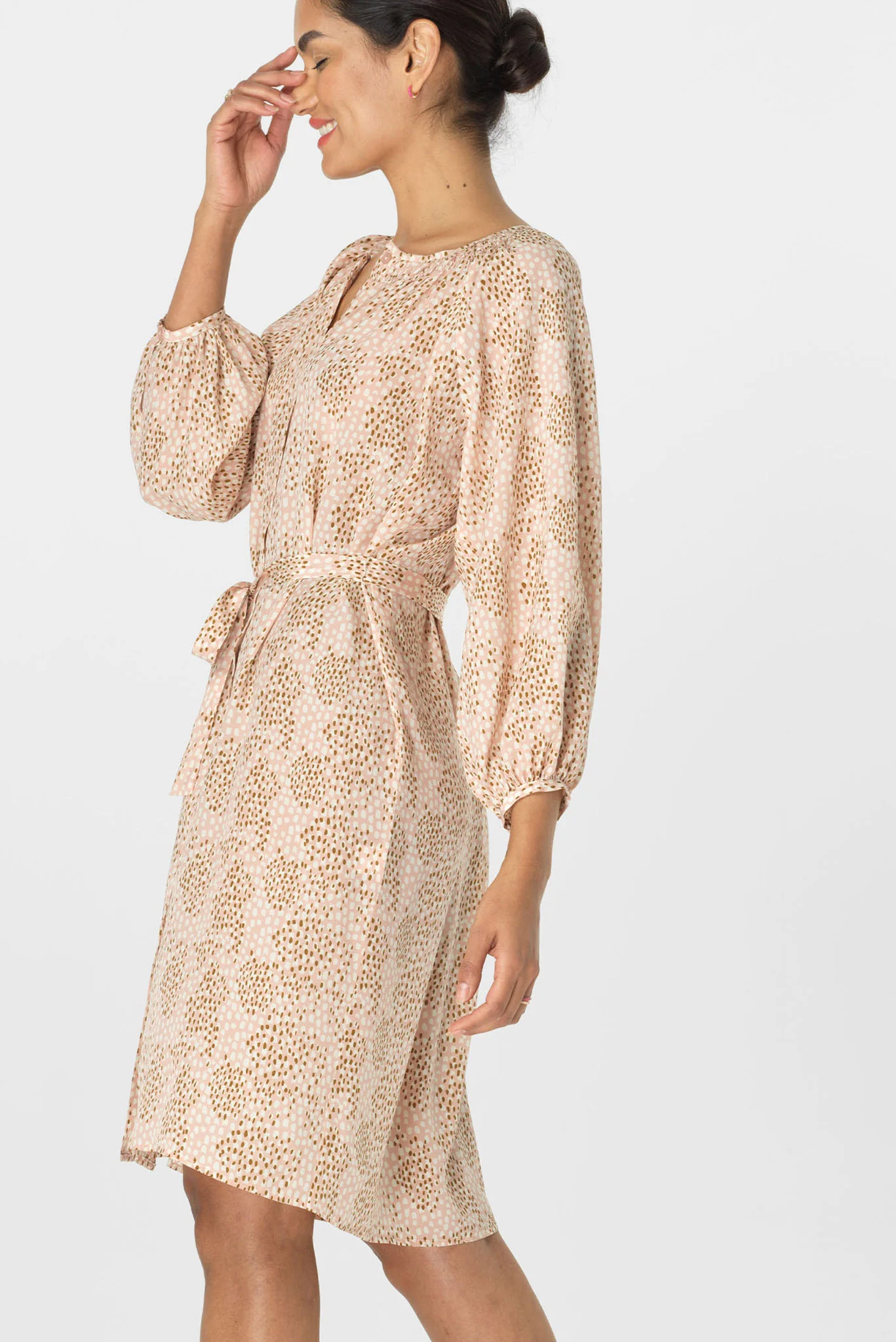 Classic Dress | Blush Spots - Atomnpay