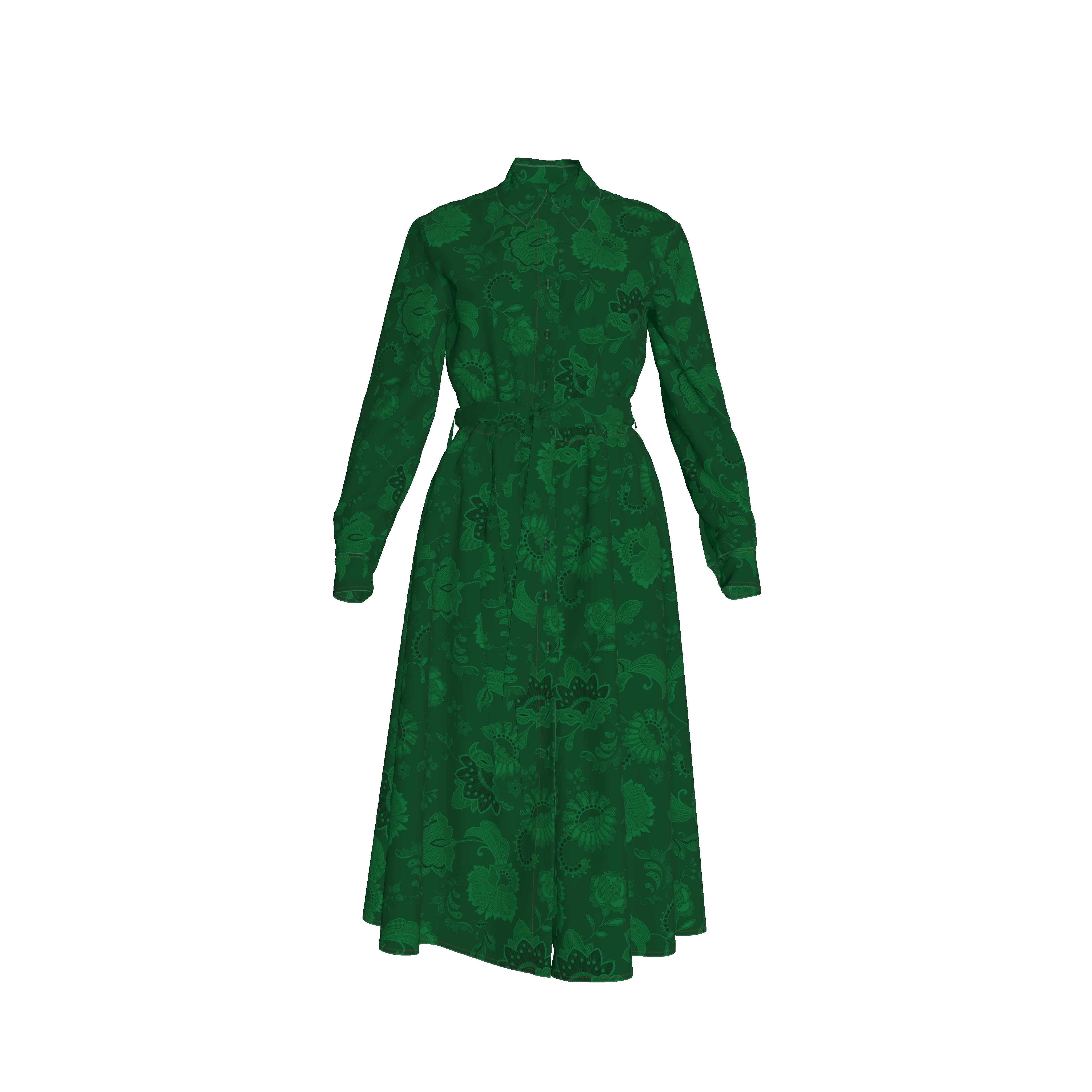 Emerson Dress in Cotton | Emerald Legacy Lace - Atomnpay